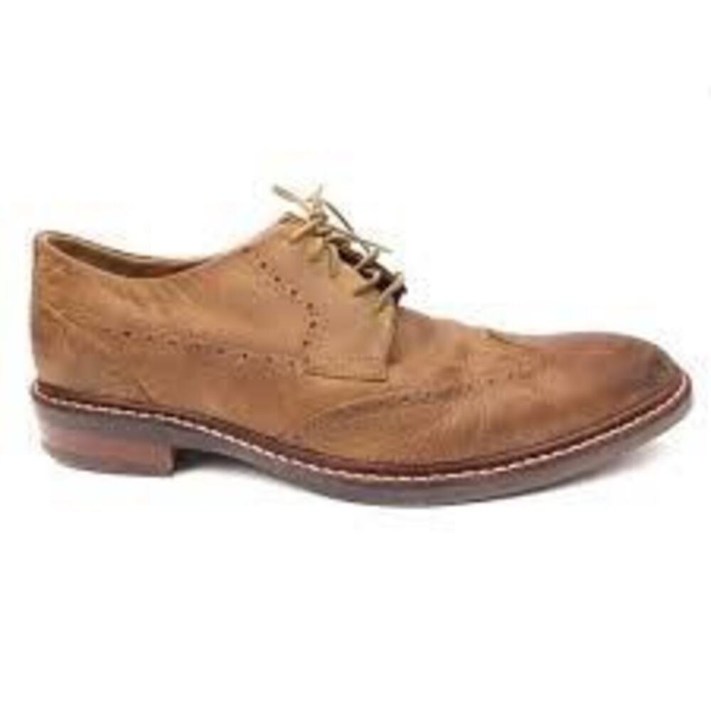 Cole Haan Men's Size 11 Brogue Oxford Shoes Light Brown Lace Up Preppy Office